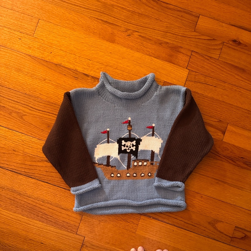 Kids Pirate Ship Sweater